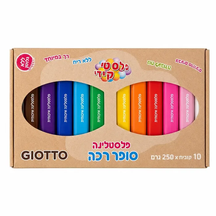 מארז פלסטלינה 10 צבעים