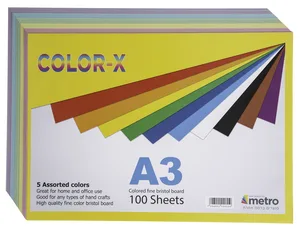 ח"ב בריסטול צבעוני- 100 דף A3