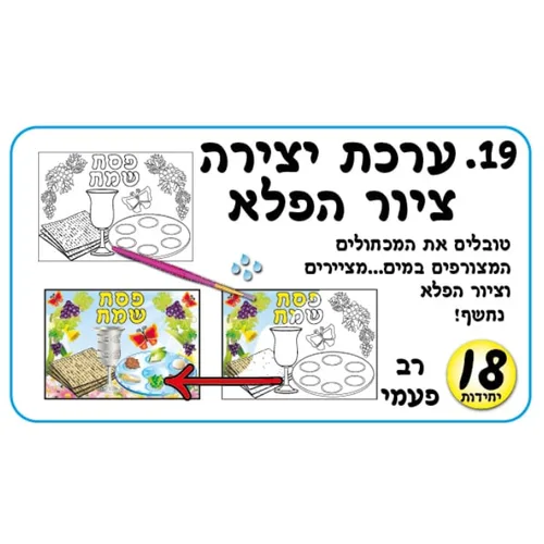 ערכת יצירה-ציור הפלא (18 יחידות)