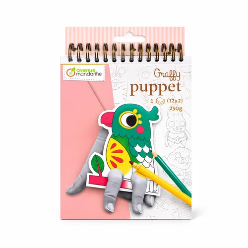 חוברת בובות אצבע לצביעה-חיות בית