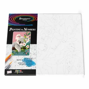 קנווס צביעה לפי מספרים-דוב