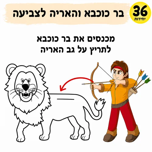 ערכת יצירה-בר כוכבא והאריה