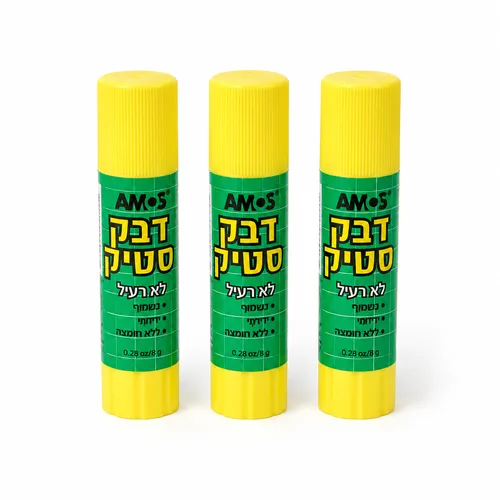 מארז 3 יח' דבק סטיק-Amos