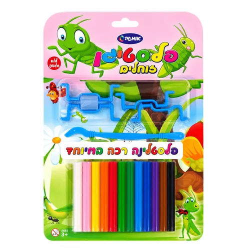 פלסטיגן 12 צבעים- רך במיוחד