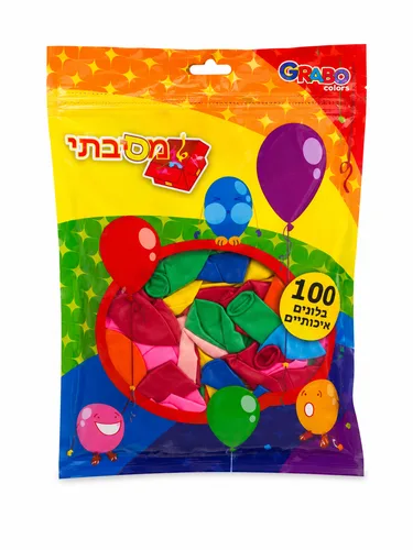 בלונים-100 יח' צבעוני