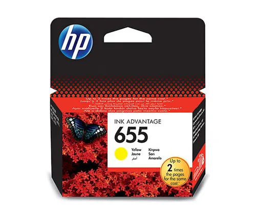 דיו HP 655 צהוב מקורי