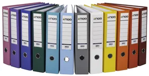 קלסר גב 8 - פלסטיק צבעוני