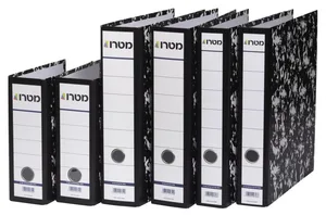 קלסר קרטון -גב 8 שחור לבן