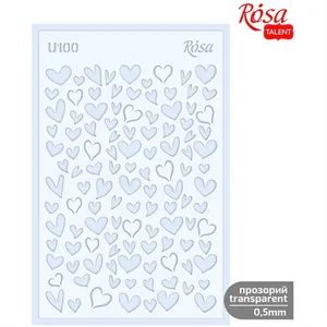 שבלונה לבבות -Rosa