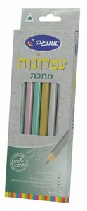 6 עפרונות מתכת משולשים-אומגה
