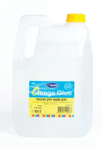 גלון-דבק שקוף