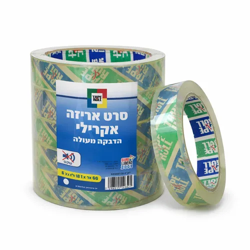 דבק סלוטפ שקוף-18 מ"מ