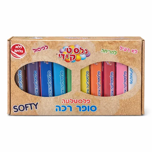 מארז פלסטלינה-10 צבעים