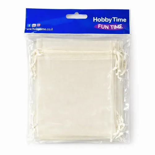 שקיות אורגנזה 10 יחידות -10X12 ס"מ