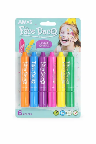 צבעי פנים-6 צבעים (AMOS)